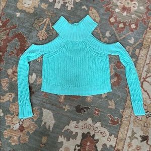 5 FOR $25. Crop sweater with shoulder cutouts